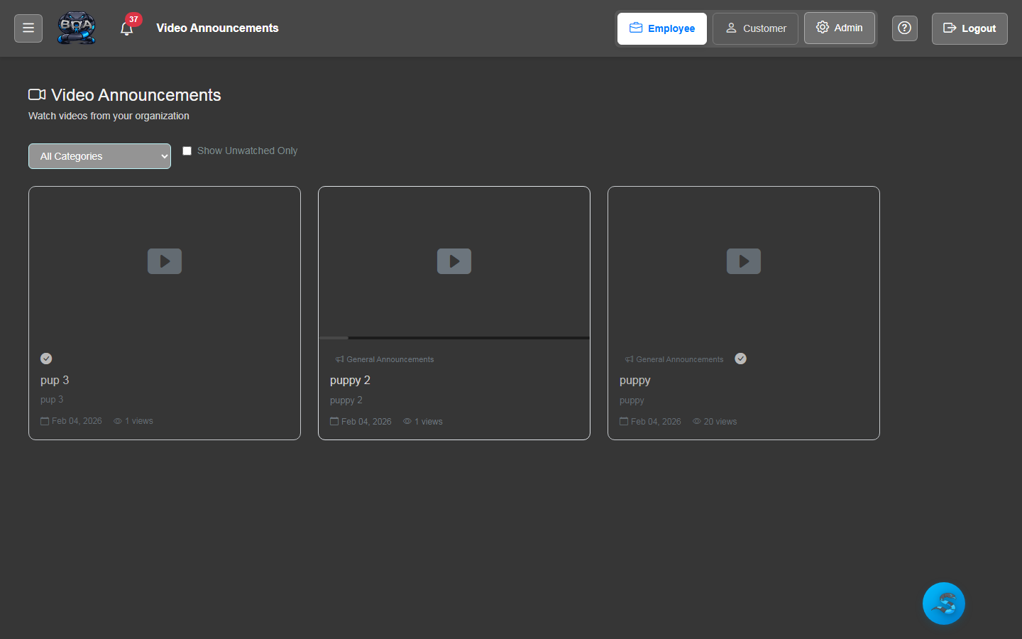 Playlists & Categories
